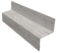 Отлив межэтажный 35 Grand Line с покрытием Print Elite 0,45 мм Snow Wood TwinColor