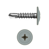 Саморез с прессшайбой по металлу 4,2x16 RAL 7042 (1000 шт)