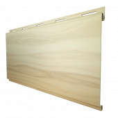 Металлический сайдинг с плёнкой Grand Line Вертикаль Classic White Wood с покрытием Colority Print 0.45 мм