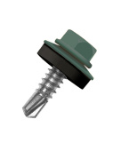 Кровельный саморез по металлу Daxmer 4,8x19 RAL 6005 (400 шт) сверло №2