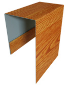 Планка П-образная Блок-Хаус new Grand Line с покрытием Print Elite 0,45 мм Rowan TwinColor