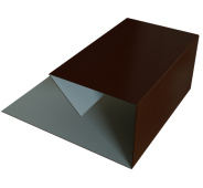 Планка П-образная завершающая сложная 20x30 Grand Line с покрытием Drap ST 0,45 мм RAL 8017