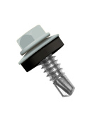 Кровельный саморез по металлу Daxmer 5,5x25 RAL 7042 (250 шт) сверло №3