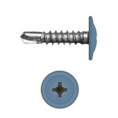 Саморез с прессшайбой по металлу 4,2x16 RAL 5015 (200 шт)