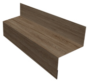 Отлив межэтажный 45 Grand Line с покрытием Print Elite двусторонний 0,45 мм White Wood