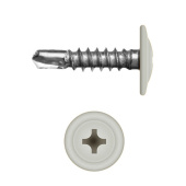 Саморез с прессшайбой по металлу 4,2x16 RAL 9010 (1000 шт)