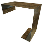 Планка угла внутреннего составная нижняя Grand Line с покрытием Print Premium 0,45 мм Antique Wood