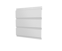 Металлический софит с центральной перфорацией Grand Line с покрытием Полиэстер 0,4 мм RAL 9003