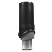 Вентиляционный выход Krovent Pipe-VT 150is диаметром 150/ИЗ/500 мм Чёрный