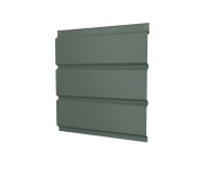 Металлический софит с центральной перфорацией Grand Line с покрытием Satin Matt 0,5 мм RAL 6005