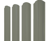 Штакетник фигурный Grand Line Полукруглый Slim с покрытием Полиэстер 0,45 мм RAL 7005