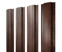 Штакетник Grand Line Прямоугольный с покрытием Print Elite 0,45 мм Cherry Wood TwinColor