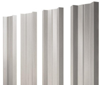 Штакетник Grand Line М-образный A с покрытием Print Elite 0,45 мм Milky Wood TwinColor