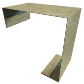 Планка угла внутреннего составная нижняя Grand Line с покрытием Print Premium 0,45 мм Golden Wood Fresh