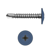Саморез с прессшайбой по металлу 4,2x25 RAL 5010 (500 шт)