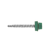 Кровельный саморез по дереву Daxmer 4,8x35 RAL 6024 (250 шт) сверло №1
