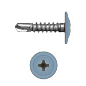 Саморез с прессшайбой по металлу 4,2x16 RAL 5024 (200 шт)