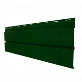 Металлический сайдинг Grand Line Квадро брус RAL 6005 с покрытием Drap 0.45 мм