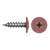 Саморез с прессшайбой по дереву 4,2x16 RAL 3011 (1000 шт)
