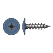 Саморез с прессшайбой по дереву 4,2x19 RAL 5010 (1000 шт)