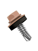Кровельный саморез по металлу Daxmer 5,5x25 RAL 2001 (250 шт) сверло №3