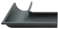 Угол жёлоба внешний 90° Grand Line 125/90 Matte PU 125 мм RAL 7024