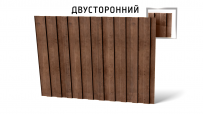 Профлист С8-1150 (A) с покрытием Print Premium двусторонний 0.45 мм Antique Wood (под дерево)