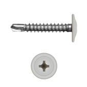 Саморез с прессшайбой по металлу 4,2x25 RAL 9010 (500 шт)