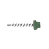Кровельный саморез по дереву Daxmer 4,8x35 RAL 6002 (250 шт) сверло №1