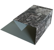 Планка П-образная завершающая сложная 20x30 Grand Line с покрытием Print Elite 0,45 мм King Stone TwinColor