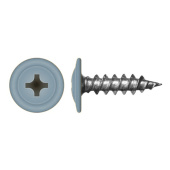 Саморез с прессшайбой по дереву 4,2x19 RAL 7000 (1000 шт)