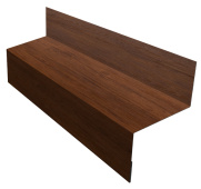 Отлив межэтажный 45 Grand Line с покрытием Print Premium двусторонний 0,45 мм Golden Wood Lite Fresh