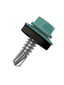 Кровельный саморез по металлу Daxmer 4,8x19 RAL 5021 (250 шт) сверло №2
