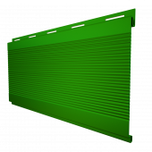 Металлический сайдинг с плёнкой Grand Line Вертикаль Gofr RAL 6002 с покрытием Полиэстер 0.45 мм