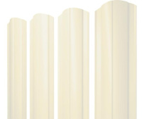 Штакетник фигурный Grand Line Круглый с покрытием Полиэстер 0,45 мм RAL 9003