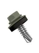 Кровельный саморез по металлу Daxmer 5,5x25 RAL 6008 (250 шт) сверло №3