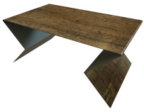 Планка угла внешнего составная нижняя Grand Line с покрытием Print Premium 0,45 мм Antique Wood