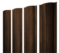 Штакетник Grand Line Круглый с покрытием Print Elite 0,45 мм Chestnut Wood