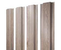 Штакетник Grand Line Прямоугольный с покрытием Print Elite 0,45 мм White Wood