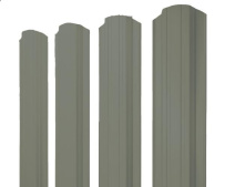 Штакетник фигурный Grand Line Прямоугольный с покрытием Полиэстер 0,45 мм RAL 7005