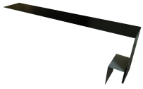 Планка околооконная сложная Блок-Хаус new 250x75x27 Grand Line с покрытием Velur X 0,5 мм RAL 9005