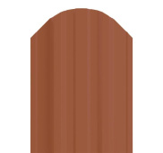 Штакетник фигурный Металл Профиль Trapeze-O 16,5x118 с покрытием NormanMP 0,5 мм RAL 8004