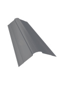 Планка фигурного конька 150x150 Grand Line с покрытием Полиэстер 0,45 мм RAL 7024