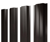 Штакетник Grand Line П-образный A с покрытием Print Elite 0,45 мм Coffee Wood TwinColor
