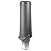 Вентиляционный выход Krovent Pipe-VT 125/700 is диаметром 125/ИЗ/830 мм Серый