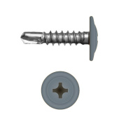 Саморез с прессшайбой по металлу 4,2x16 RAL 7031 (1000 шт)