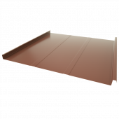 Двойной стоячий фальц Line Grand Line RAL 3009 с покрытием Satin 0.5 мм