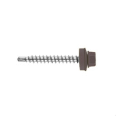 Кровельный саморез по дереву Daxmer 4,8x35 RAL 8019 (250 шт) сверло №1