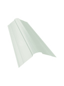 Планка фигурного конька 100x100 Grand Line с покрытием Satin 0,5 мм RAL 9003