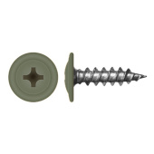 Саморез с прессшайбой по дереву 4,2x19 RAL 7023 (1000 шт)